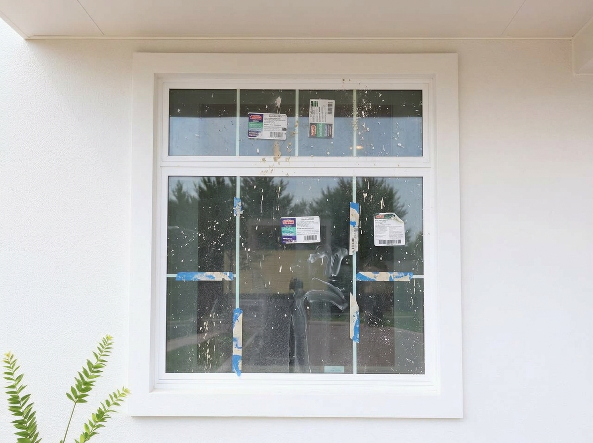 Before — Post-Construction Window Cleanup — Custom build handover — Aurora