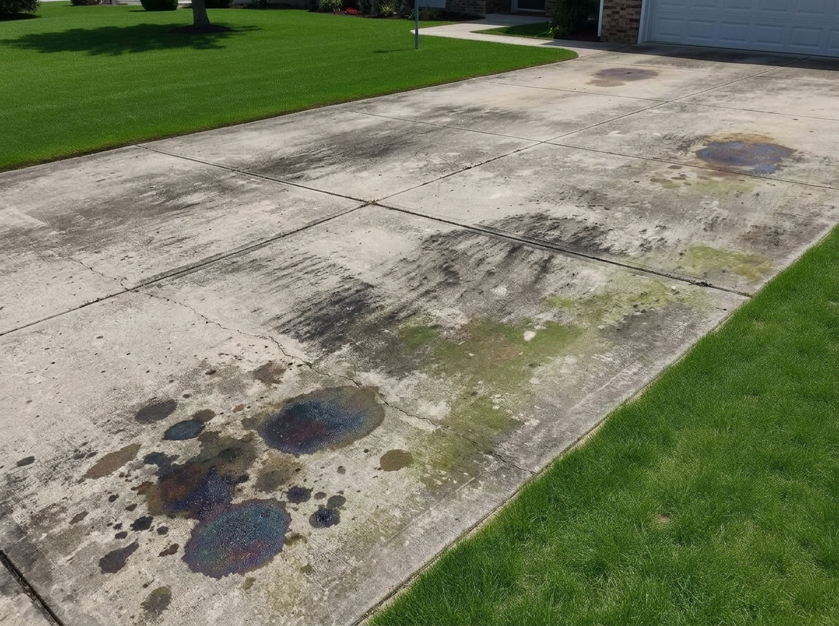 Before — Pressure Washing — Driveway restoration — Brampton